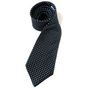 VTG 60's TATTERSALL Silk Tie Navy Polka Dot